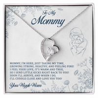 Load image into Gallery viewer, To My Mommy - I Send Little Kicks Right Back To You - Forever Love Necklace
