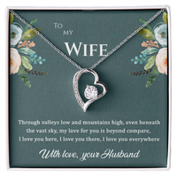 Load image into Gallery viewer, To my Wife, My love for you is beyond compare, Forever Love Necklace
