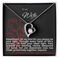 Load image into Gallery viewer, To my Wife - I'll hold your hand tight - Forever Love Necklace
