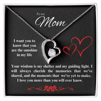 Load image into Gallery viewer, To my Mom - Your Wisdom is my shelter - Forever Love Necklace
