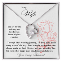 Load image into Gallery viewer, To my Wife - Through life's winding journey - Forever Love Necklace
