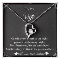 Load image into Gallery viewer, To my Wife - Cupids arrow, a spark in the night - Forever Love Necklace

