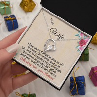 Load image into Gallery viewer, To my Wife - I love 3 things - Forever Love Necklace
