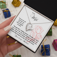 Load image into Gallery viewer, To my Wife - Through life's winding journey - Forever Love Necklace
