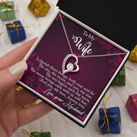 Load image into Gallery viewer, To my Wife - I cherish three things - Forever Love Necklace
