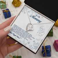 Load image into Gallery viewer, To My Mommy - I Send Little Kicks Right Back To You - Forever Love Necklace
