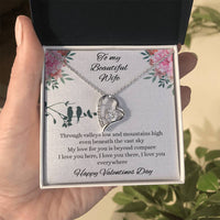 Load image into Gallery viewer, To my Beautiful Wife - Valentines day - Forever Love Necklace
