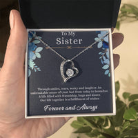 Load image into Gallery viewer, To my sister - forever love  necklace

