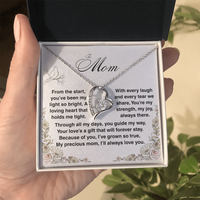 Load image into Gallery viewer, To Mom - Your Loves a Gift - Forever Love Necklace
