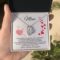 Load image into Gallery viewer, To my Mom - When God made you - Forever Love Necklace
