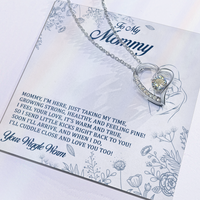 Load image into Gallery viewer, To My Mommy - I Send Little Kicks Right Back To You - Forever Love Necklace
