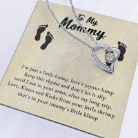 Load image into Gallery viewer, To My Mommy - Love, Kisses and Kicks - Forever Love Necklace
