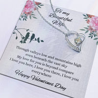 Load image into Gallery viewer, To my Beautiful Wife - Valentines day - Forever Love Necklace
