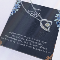 Load image into Gallery viewer, To my Wife - Cupids arrow - Forever Love Necklace
