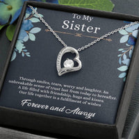 Load image into Gallery viewer, To my sister - forever love  necklace
