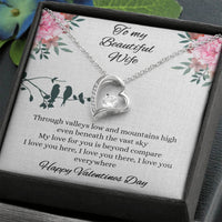 Load image into Gallery viewer, To my Beautiful Wife - Valentines day - Forever Love Necklace
