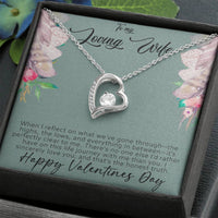 Load image into Gallery viewer, To my loving wife - Forever love necklace - Happy Valentines day
