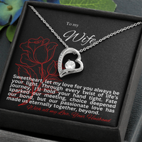 Load image into Gallery viewer, To my Wife - I'll hold your hand tight - Forever Love Necklace
