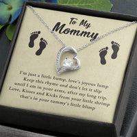 Load image into Gallery viewer, To My Mommy - Love, Kisses and Kicks - Forever Love Necklace
