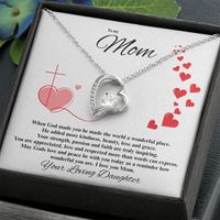 Load image into Gallery viewer, To my Mom - When God made you - Forever Love Necklace
