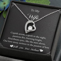 Load image into Gallery viewer, To my Wife - Cupids arrow, a spark in the night - Forever Love Necklace
