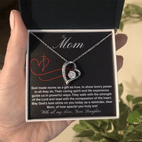 Load image into Gallery viewer, To Mom - God Made Moms - Forever Love Necklace
