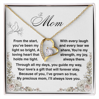 Load image into Gallery viewer, To Mom - Your Loves a Gift - Forever Love Necklace

