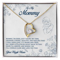 Load image into Gallery viewer, To My Mommy - I Send Little Kicks Right Back To You - Forever Love Necklace
