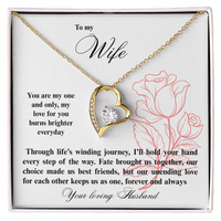 Load image into Gallery viewer, To my Wife - Through life's winding journey - Forever Love Necklace
