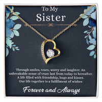 Load image into Gallery viewer, To my sister - forever love  necklace
