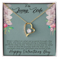 Load image into Gallery viewer, To my loving wife - Forever love necklace - Happy Valentines day
