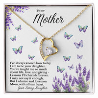 Load image into Gallery viewer, To my Mother - Lucky to be your Daughter - Forever Love Necklace
