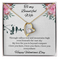 Load image into Gallery viewer, To my Beautiful Wife - Valentines day - Forever Love Necklace
