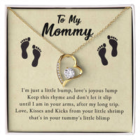 Load image into Gallery viewer, To My Mommy - Love, Kisses and Kicks - Forever Love Necklace
