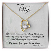 Load image into Gallery viewer, To my Wife - My love for you is endless - Forever Love Necklace
