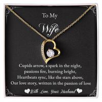Load image into Gallery viewer, To my Wife - Cupids arrow, a spark in the night - Forever Love Necklace
