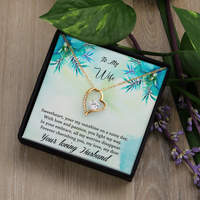 Load image into Gallery viewer, To my Wife - Your my sunshine on a rainy day - Forever Love Necklace
