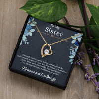 Load image into Gallery viewer, To my sister - forever love  necklace
