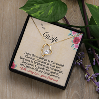 Load image into Gallery viewer, To my Wife - I love 3 things - Forever Love Necklace
