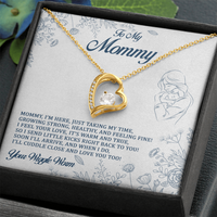 Load image into Gallery viewer, To My Mommy - I Send Little Kicks Right Back To You - Forever Love Necklace

