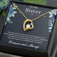Load image into Gallery viewer, To my sister - forever love  necklace
