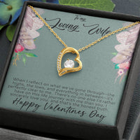 Load image into Gallery viewer, To my loving wife - Forever love necklace - Happy Valentines day
