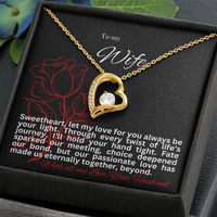 Load image into Gallery viewer, To my Wife - I'll hold your hand tight - Forever Love Necklace
