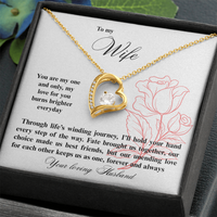 Load image into Gallery viewer, To my Wife - Through life's winding journey - Forever Love Necklace
