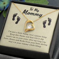 Load image into Gallery viewer, To My Mommy - Love, Kisses and Kicks - Forever Love Necklace
