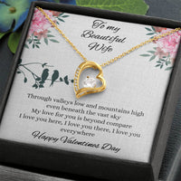 Load image into Gallery viewer, To my Beautiful Wife - Valentines day - Forever Love Necklace
