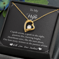 Load image into Gallery viewer, To my Wife - Cupids arrow, a spark in the night - Forever Love Necklace
