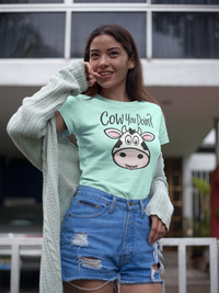 Load image into Gallery viewer, Cow you doing? - Women&#39;s Shirt
