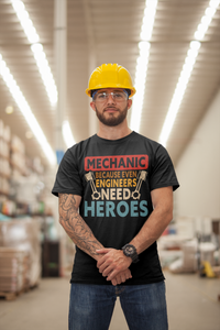 Load image into Gallery viewer, Mechanic- Because even Engineers need Heros - Men&#39;s Shirt
