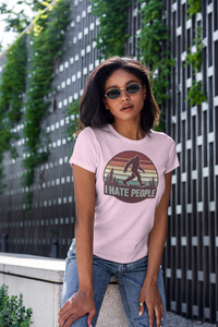 Load image into Gallery viewer, Bigfoot Sasquatch I hate People  - Women&#39;s Shirt
